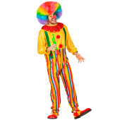 costume CIRCUS CLOWN con collare e bretelle s WIDMANN