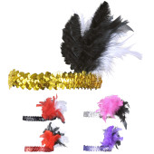 FASCIA CHARLESTON IN PAILLETTES CON MARABOU WIDMANN