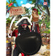 SET TRAVESTIMENTO PIRATA CON benda per occhio, orecchino WIDMANN