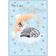 BIGLIETTO AUGURALE BATTESIMO 11,8X16,8 FOIL OLOGRAFICO MARPIMAR