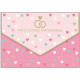 BIGLIETTO AUGURALE MATRIMONIO 11,8X16,8 PORTASOLDI CON FOIL ORO MARPIMAR