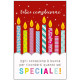 BIGLIETTO AUGURALE COMPLEANNO 11,8X16,8 OLOGRAFICO MARPIMAR