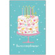 BIGLIETTO AUGURALE COMPLEANNO 11,8X16,8 OLOGRAFICO MARPIMAR