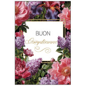 BIGLIETTO AUGURALE COMPLEANNO 11,8X16,8 FLOWER MARPIMAR