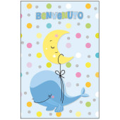 BIGLIETTO AUGURALE NASCITA 11,8X16,8 OLOGRAFICO MARPIMAR