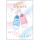 BIGLIETTO AUGURALE BABY SHOWER 11,8X16,8 MARPIMAR