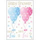 BIGLIETTO AUGURALE BABY SHOWER 11,8X16,8 MARPIMAR