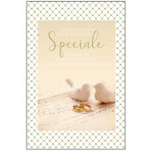 BIGLIETTO AUGURALE MATRIMONIO 11,8X16,8 FOIL ORO MARPIMAR