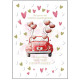 BIGLIETTO AUGURALE MATRIMONIO 11,8X16,8 RILIEVO MARPIMAR