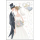 BIGLIETTO AUGURALE MATRIMONIO 11,8X16,8 RILIEVO MARPIMAR