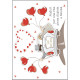 BIGLIETTO AUGURALE MATRIMONIO 11,8X16,8 SPECIAL CON APPLICAZIONE 3D MARPIMAR
