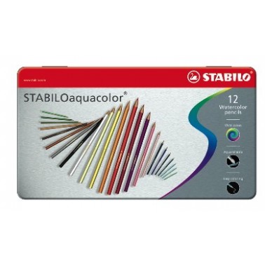 PASTELLI ACQUERELLABILI AQUACOLOR SCATOLA METALLO STABILO