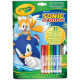 ALBUM ATTIVITA' & COLORING SONIC CRAYOLA