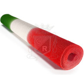CARTA CRESPA GR.180 CM.50X250 BANDIERA TRICOLORE CARTOTECNICA ROSSI