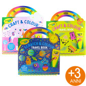 VALIGETTA TRAVEL BOOK CON ALBUM ATTIVIT&Agrave; CREATIVE CRAYOLA