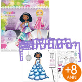 SUPER ALBUM GLAM SET DISEGNA LA TUA COLLEZIONE DI MODA CREATIONS CRAYOLA
