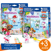 SET ATTIVITA' 2 CUCCIOLI WASHIMALS PAW PATROL CRAYOLA