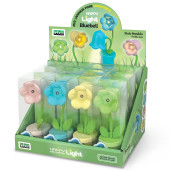 LAMPADA NOTTE FLOWER CON STELO SNODATO CM.11 HAPPY LIGHT LEBEZ
