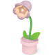 LAMPADA NOTTE FLOWER CON STELO SNODATO CM.11 HAPPY LIGHT LEBEZ