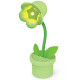 LAMPADA NOTTE FLOWER CON STELO SNODATO CM.11 HAPPY LIGHT LEBEZ