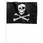 BANDIERA PIRATA CON STECCA 43x30 cm WIDMANN
