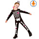COSTUME BAMBINA SCHELETRO CON TUTA E CERCHIETTO CON FIOCCO WIDMANN
