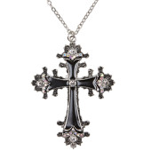 COLLANA CROCE NERA CON STRASS WIDMANN
