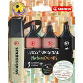 EVIDENZIATORE BOSS ORIGINAL NATURECOLORS SET COLORI STABILO