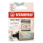 EVIDENZIATORE BOSS MINI NATUREVIBES SET COLORI STABILO