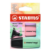 EVIDENZIATORE BOSS MINI PASTEL SET COLORI STABILO