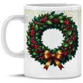 TAZZA MUG IN CERAMICA NATALIZIA GHIRLANDA MARPIMAR