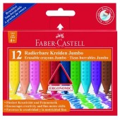 PASTELLI TRIANGOLARI A CERA GRIP JUMBO SCAT.12 FABER-CASTELL
