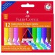 PASTELLI TRIANGOLARI A CERA GRIP JUMBO SCAT.12 FABER-CASTELL