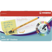 FINELINER POINT 88 SCATOLA METALLO 50 PZ. STABILO