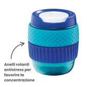 TEMPERINO CONTENITORE 1 FORO CON STIMOLAZIONE SENSORIALE KIDY LEARN MAPED