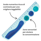 RIGHELLO CM.20 CON STIMOLAZIONE SENSORIALE KIDY LEARN MAPED