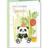 BIGLIETTO AUGURALE COMPLEANNO 11,5X17,9 PAPERWORK CROMO