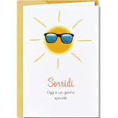 BIGLIETTO AUGURALE COMPLEANNO 11,5X17,25 PAPERWORK CROMO