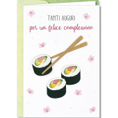 BIGLIETTO AUGURALE COMPLEANNO 11,5X17,26 PAPERWORK CROMO