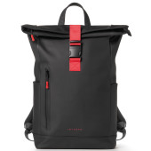 ZAINO ROLL TOP DROPINBLACK IN GOMMA ANTIPIOGGIA INTEMPO