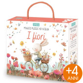 PUZZLE MAGICO DA COLORARE CON L'ACQUA E LIBRO I FIORI SASSI
