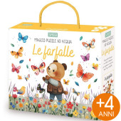 PUZZLE MAGICO DA COLORARE CON L'ACQUA E LIBRO LE FARFALLE SASSI