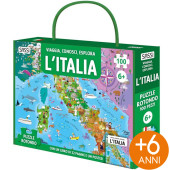 PUZZLE CON LIBRO VIAGGIA, CONOSCI, ESPLORA L'ITALIA SASSI