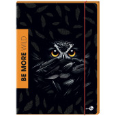 CARTELLA 3 LEMBI ELASTICO 25X35 DORSO CM.1 WILD DIFFERENT BM BE MORE