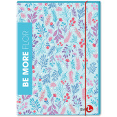 CARTELLA 3 LEMBI ELASTICO 25X35 DORSO CM.1 FLOR DIFFERENT BM BE MORE