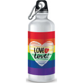 BOTTIGLIA TERMICA ALLUMINIO CON MOSCHETTONE 500 ML LOVE MARPIMAR