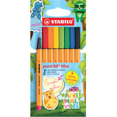 FINELINER POINT 88 MINI ANIMAL VIBES ASTUCCIO 8 COLORI STABILO