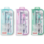 BALAUSTRONE A FRIZIONE CON ASTE SNODATE + PROLUNGA + ADATTATORE + RICAMBI + TEMPERAMINE + RIGHELLO COLOUR PASTEL ARDA