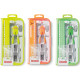 BALAUSTRONE A FRIZIONE CON ASTE SNODATE + PROLUNGA + ADATTATORE + RICAMBI + TEMPERAMINE + RIGHELLO KEEP COLOUR FLUO ARDA
