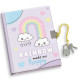 DIARIO SEGRETO 13X18 CON LUCCHETTO 80 PAGINE RAINBOW LEBEZ